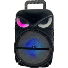 Çeşithane Bluetooth Karaoke Hoparlör Mikrofonlu Taşınabilir Rgb Işıklı Kablosuz Speaker