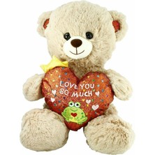 Vardem Oyuncak PJH2323 Peluş Kalpli Ayı Love You 30 cm