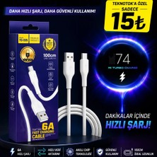 Teknotok Najmaddin Mi Turbo 6A Hızlı Şarj Type-C Kablo – 100CM | Premium Kalite C05 Najmaddin