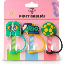 Ef Butik Rio Temalı Pipet Charmı