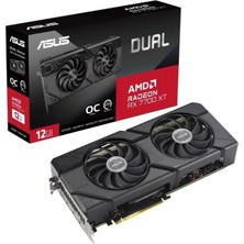 Asus Rx 7700 Xt Dual Oc DUAL-RX7700XT-O12G 192 Bit Gddr6 12 GB Ekran Kartı Outlet