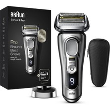 Braun Series 9 Pro 9417 Gümüş Islak & Kuru Tıraş Makinesi Kablosuz Kullanım Özelliği ile