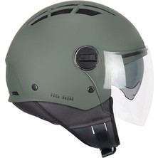 Cgm 116A Aır Açık Kask Yeşil Uzun Vizör Güneş Vizörlü
