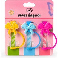 Ef Butik Fiyonk Temalı Pipet Charmı