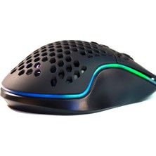 Rush Trepan RM404 12800 DPI Kablolu Oyun Mouse RGB Aydınlatma ile Yüksek Hassasiyet