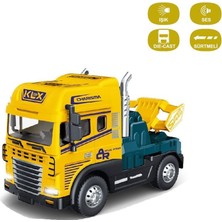 Vardem Oyuncak KLX600-345 Sürtmeli Işıklı Müzikli 1:24 Çekici (Tır Kafası)