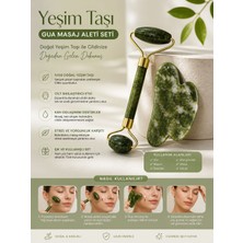 MUJGAN Doğal Yeşim Taşı Gua Masaj Aleti ile Rahatlatıcı