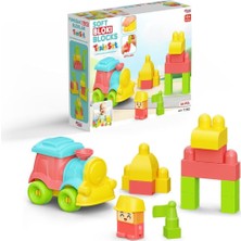 Fen Toys 04122 Yumuşak Bloki Bloklar Tren Set 24 Parça
