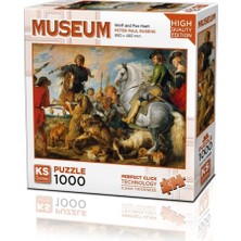 Trendy Pazars 20666 Wolf And Fox Hunt 1000 Parça Puzzle-Ks Puzzle
