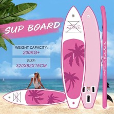Funwater Tıkı Pınk Şişme Sup Board/stand Up Paddle Board 320X83X15 cm Pembe