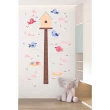 Esa Kids Boyumuz Cıvıl Cıvıl Büyüyor! Esatoys Kuş Evi ve Bahçe Temalı Eğlenceli Boy Ölçer