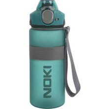 Noki Su Matarası Tritan Auto Kapak Soft Touch Silikon Bantlı Askılı 1000 ml - Yeşil