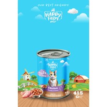 Happy Farm Yaş Kedi Maması Tavuklu 415 gr