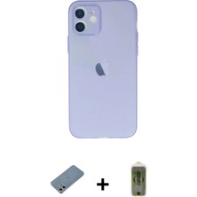 Pileli Store Pilelistore™ iPhone 12 Kılıf Atlas Minimal Prime - Siyah Joko Magic 5d Hayalet Cam + Shine Kamera Lens Koruma Cam - Gs