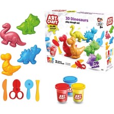 Trendy Pazars 03995 Art Craft 3D Dinozorlar Hamur Set 168 Gr-Fentoys