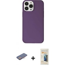 Pileli Store Pilelistore™ iPhone 13 Pro Max Kılıf Kutup Doku Koleksiyonu - Siyah 6d Mat Seramik Hayalet Nano Ekran Koruyucu + Renkli Kamera Lens Koruma Cam - Pe