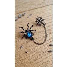 Dükkan Design Lowe And Deep Spice Mavi Taşlı Piercingli Küpe