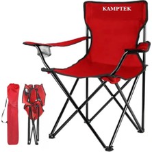 Kamptek Kamp Teknolojisi Sağlam Katlanır Kamp Doğa Piknik Sandalyesi Kılıf Hediyeli
