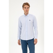 U.S. Polo Assn. Erkek Açık Mavi Uzun Kollu Basic Gömlek 50324708-VR003