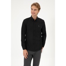 U.S. Polo Assn. Erkek Siyah Uzun Kollu Basic Gömlek 50324708-VR046