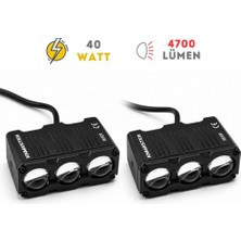 Knmaster Rexor 40W 3 Renkli Motosiklet LED Sis Farı