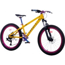 Corelli Jump Up - 24 Jant 12'' Kadro 9 Vites Dağ Bisikleti - Sarı / Mor Rainbow Siyah