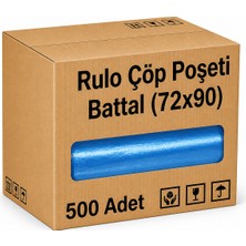 Barışkan Rulo Çöp Poşeti Battal 72X90 500'LÜ