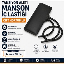Tansiyon Aleti Manşon Iç Lastiği - 17*10 cm Çift Hortumlu Uyumlu Yedek Parça