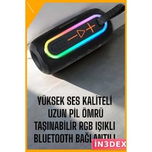 İn3dex Taşınabilir Bluetooth 5.1 Hoparlör Kesintisiz Müzik Keyfi