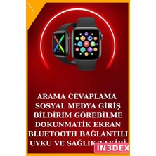İn3dex Akıllı Saat ve Bluetooth Kulaklık Seti Amoled Ekran Spor