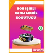 İn3dex Aı Modlu Telefon Soğutucu Type-C Girişli 2000MAH Batarya