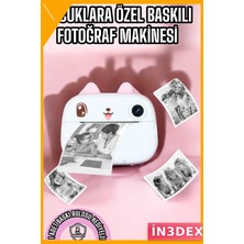 İn3dex Dijital Çocuk Fotoğraf Makinesi Hd Video Termal Baskılı