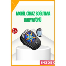 İn3dex Dijital Ekranlı Telefon Soğutucu Fan 2 Kademeli Hız Ayarlı