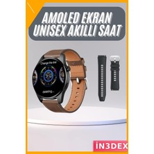 İn3dex Dahili Gps'li Akıllı Saat 46MM Uyku ve Sağlık Takibi Android Ios