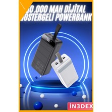 İn3dex 50000MAH Powerbank Turbo Hızlı Şarj LED Göstergeli Taşınabilir Askılı