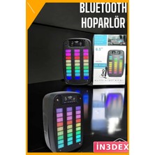 İn3dex Taşınabilir Bluetooth Hoparlör Mikrofonlu Şarjlı Ses Sistemi