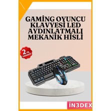 İn3dex Rgb Mekanik Hissiyatlı Oyuncu Klavye ve Mouse Seti PG8018