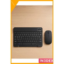 İn3dex Sessiz Kablosuz Klavye Mouse Seti Çoklu Cihaz Uyumlu