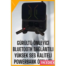 İn3dex Kablosuz Bluetooth Kulaklık 2000MAH Powerbankli Yüksek Ses Kalitesi