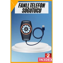 İn3dex Mobil Oyun Telefon Soğutucu Fan Güçlü Radyatör Taşınabilir
