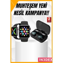 İn3dex Bluetooth Kulaklık ve Akıllı Saat Seti Anc Uzun Pil Ömrü