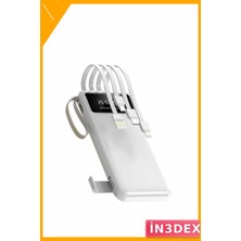 İn3dex 4 Çıkışlı 20000MAH Taşınabilir Powerbank Hızlı Şarj