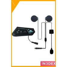 İn3dex Bluetooth 5.0 Motosiklet Kask Kulaklığı Interkom Ses Sistemi
