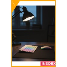 İn3dex Kablosuz Aydınlatmalı Klavye Mouse Seti Türkçe Q Düzen