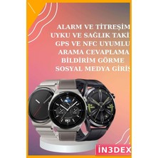İn3dex Bluetooth Kulaklık ve Akıllı Saat Seti Amoled Ekran Nabız Ölçer Uyku Takibi
