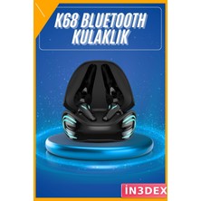 İn3dex Bluetooth 5.1 Kulak Içi Kulaklık 60MS Düşük Gecikme Oyun Modu