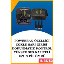 İn3dex Bluetooth Kulaklık ve Akıllı Saat Seti Dijital Göstergeli Bildirim Alarm