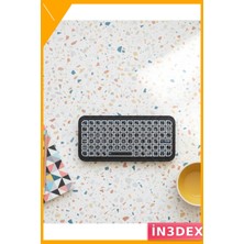 İn3dex Bluetooth Mini Klavye Rgb Işıklı Taşınabilir Siyah