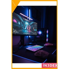 İn3dex Aydınlatmalı Bluetooth Klavye Mouse Seti Türkçe Q Ergonomik