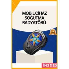 İn3dex Yarı Iletken Çipli Telefon Soğutucu 2 Hızlı Fan Dijital Ekran